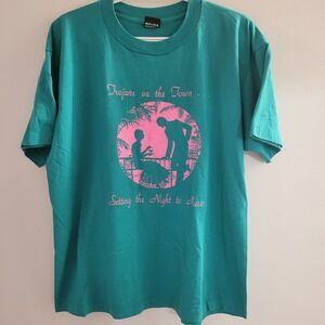 VTG Trojans On The Town Setting The Night To Music T-Shirt Size XL Glasgow KY